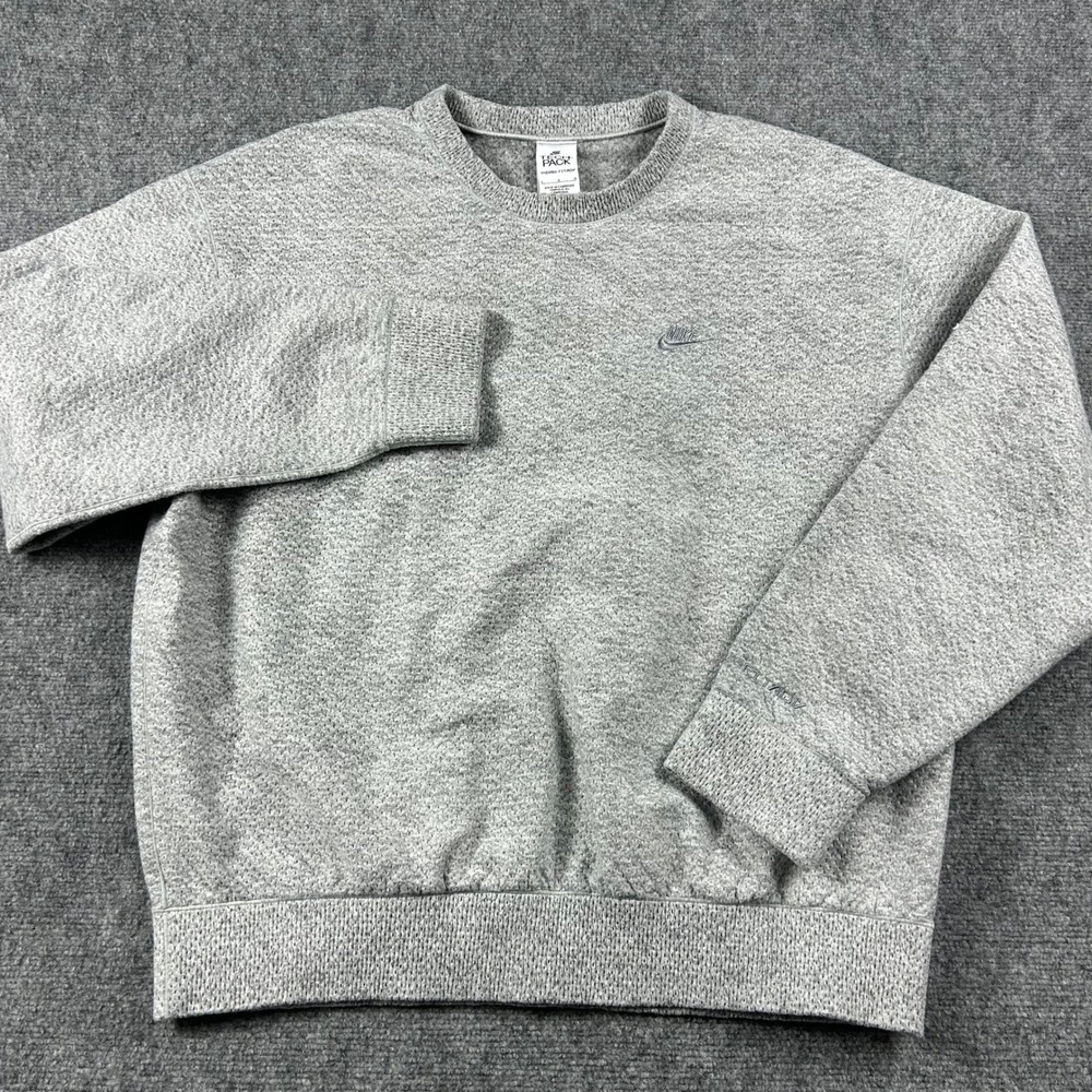 Nike Tech Pack Sweatshirt Mens Large Grey Therma-FIT ADV Crewneck DQ4264-077 - Picture 2 of 11